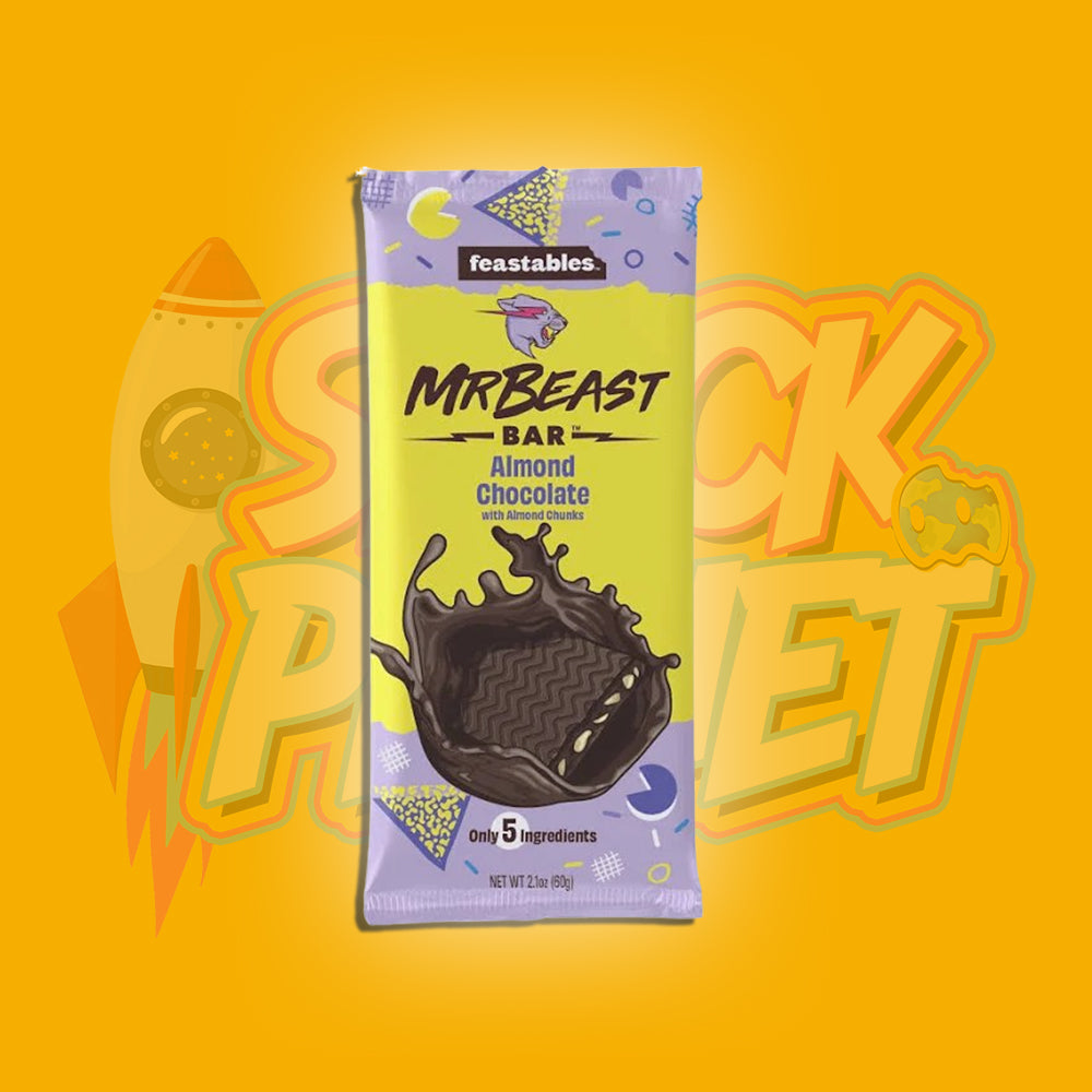 FEASTABLES MR BEAST CHOCOLATE ALMOND CHOCOLAT 60G – Snack Planet