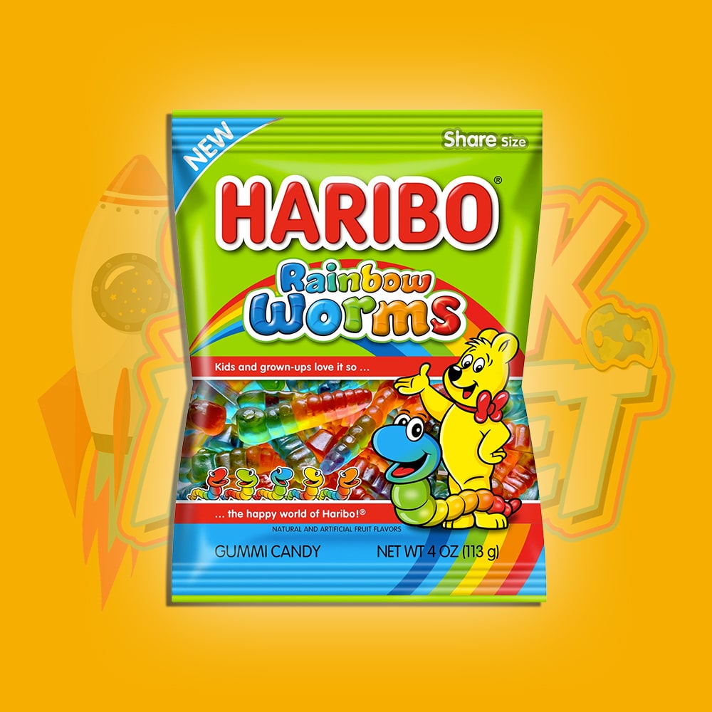 HARIBO RAINBOW WORMS 142G – Snack Planet